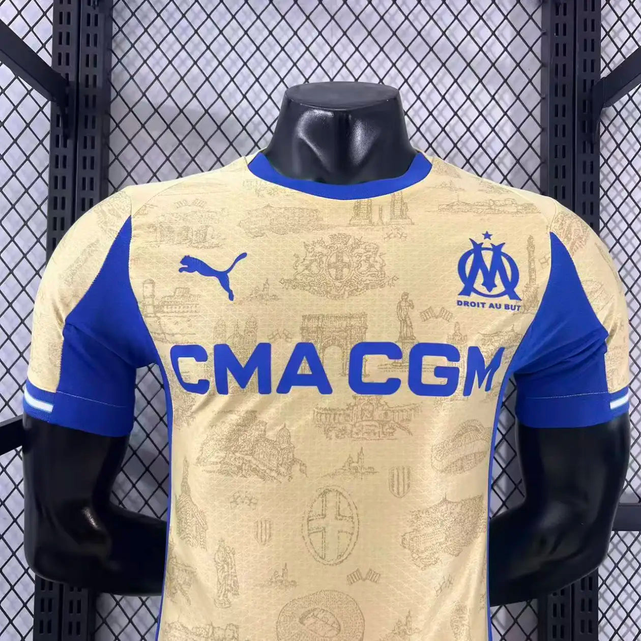2025/2026 Player Version Olympique Marseille Fourth Away Football Jersey