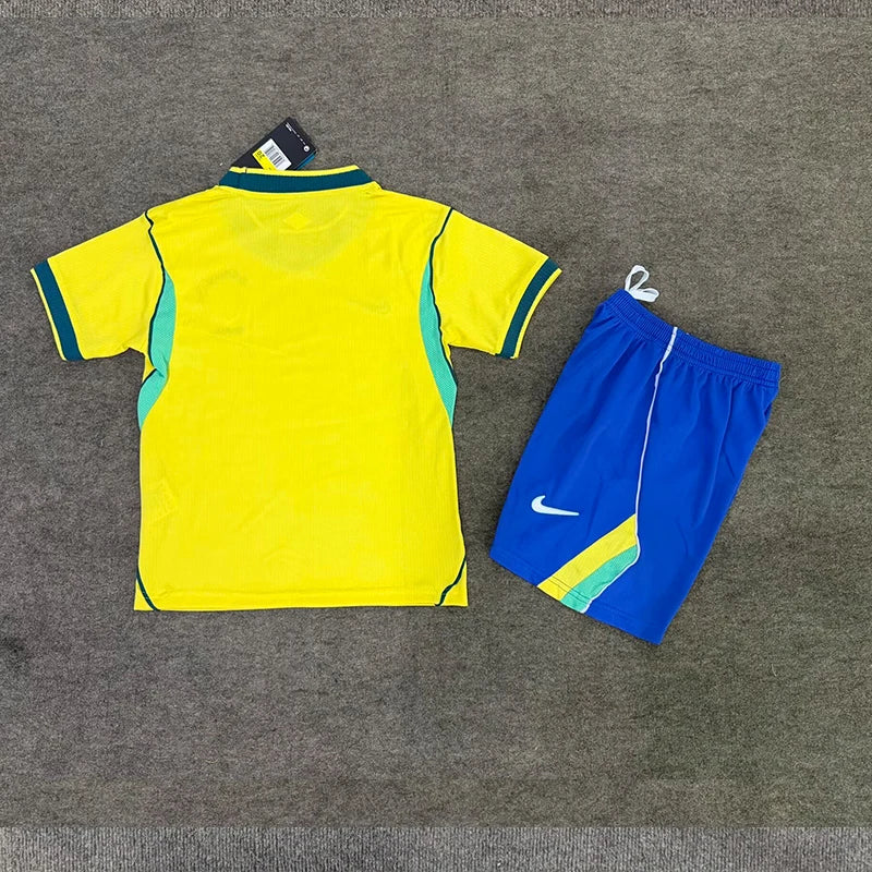 2026 Kids Brazil Home Football Kit