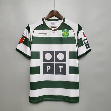 2002/2003 Retro Sporting Lisbon Home Football Jersey