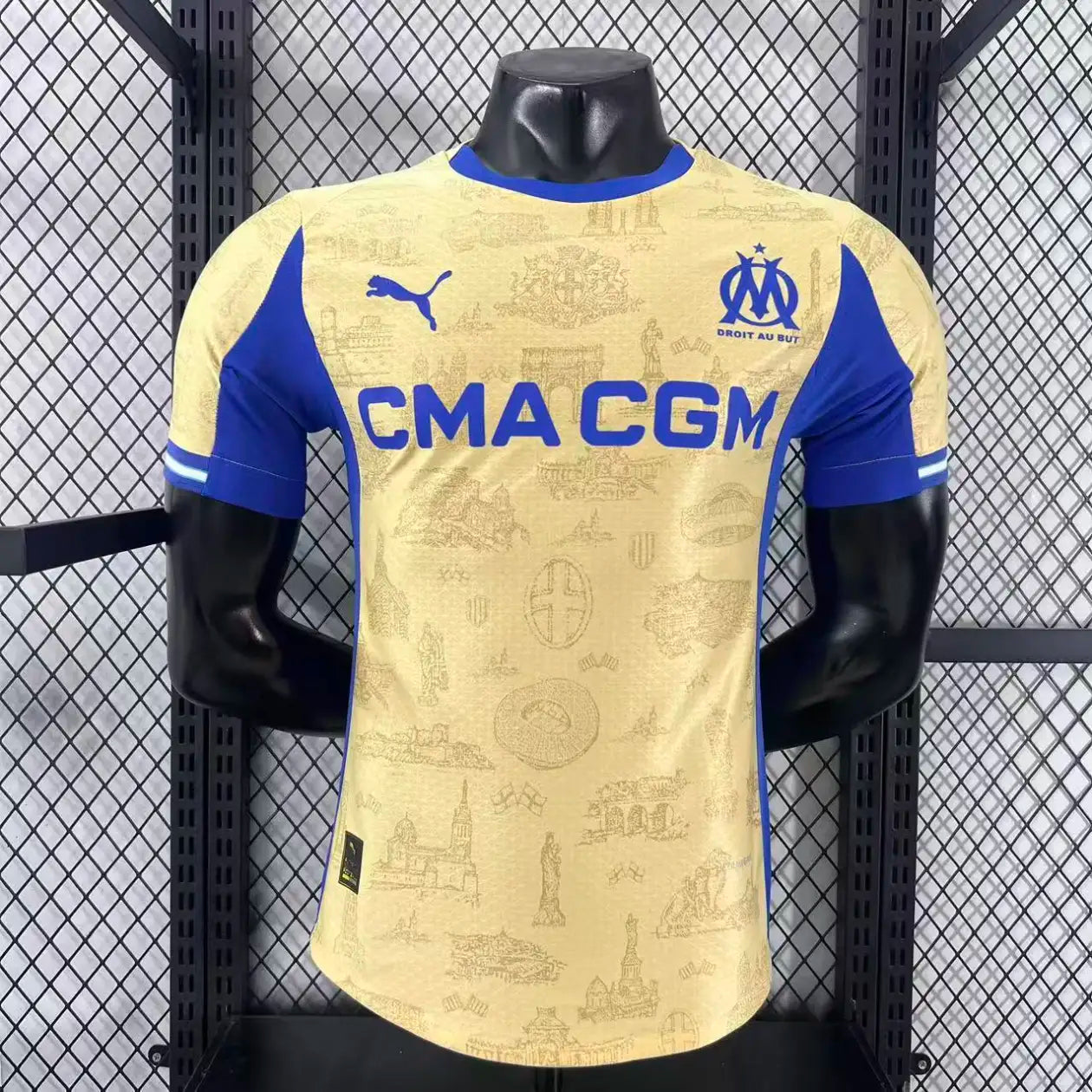 2025/2026 Player Version Olympique Marseille Fourth Away Football Jersey
