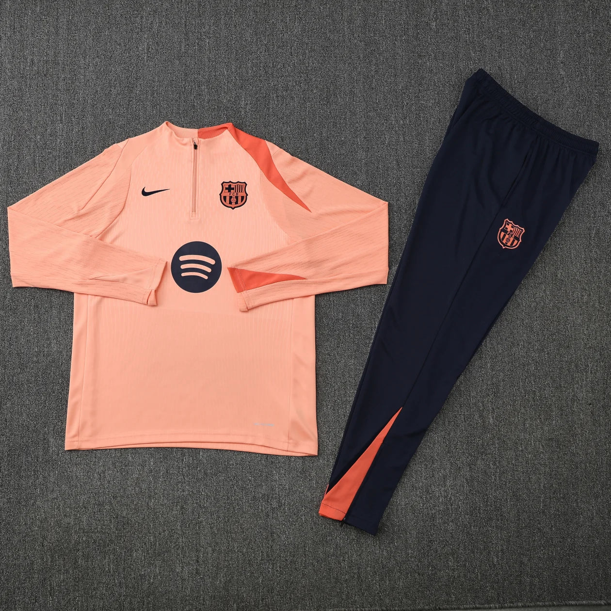 2025/2026 Kids Barcelona Half-Pull Training Wear Football Kit
