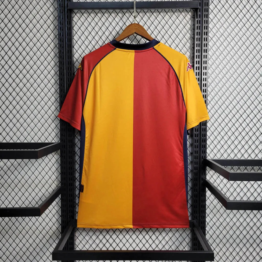 2001/2002 Retro AS Roma European Home Football Jersey