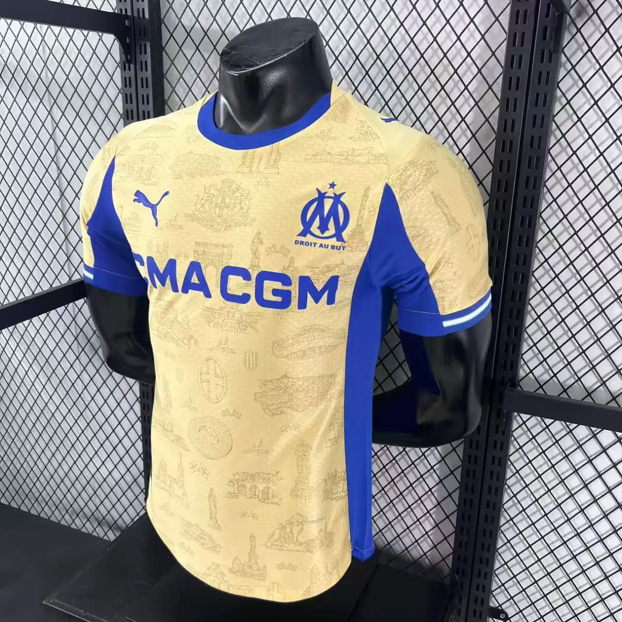 2025/2026 Player Version Olympique Marseille Fourth Away Football Jersey