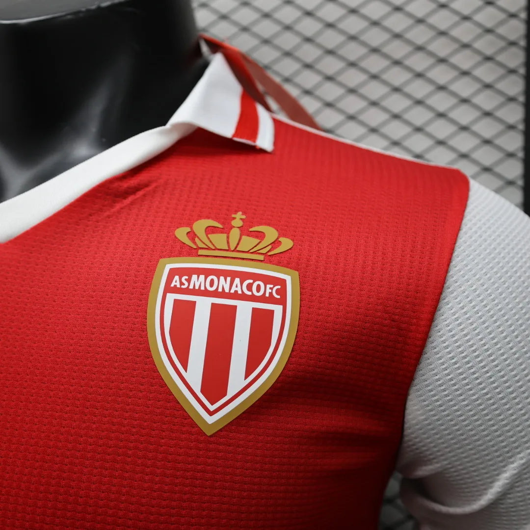 2024/2025 Player Version AS Monaco Home Football Jersey