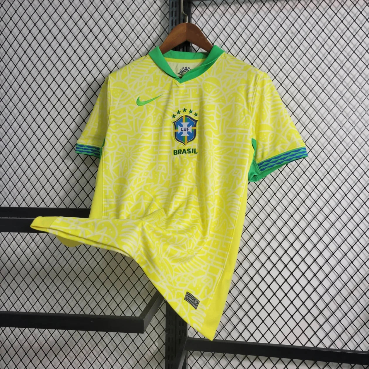 2024 Brazil Home Football Jersey