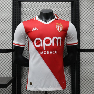 2024/2025 Player Version AS Monaco Home Football Jersey