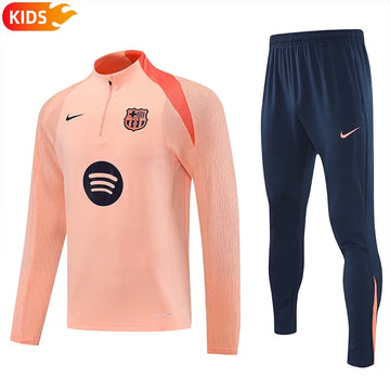 2025/2026 Kids Barcelona Half-Pull Training Wear Football Kit